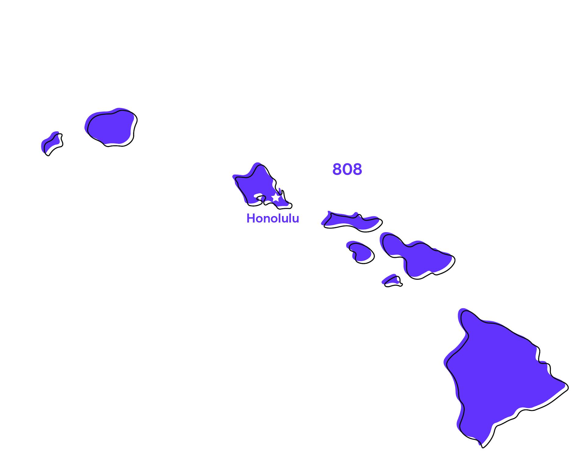 Hawaii Area Codes
