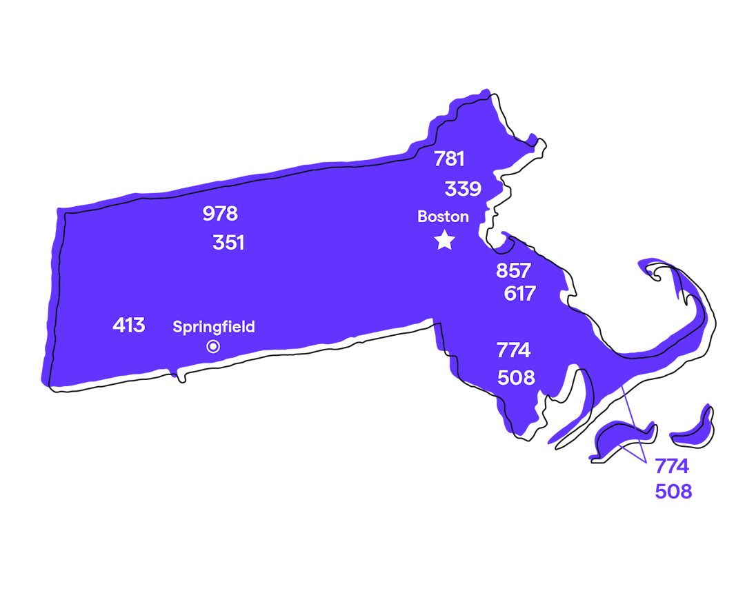Massachusetts Area Codes