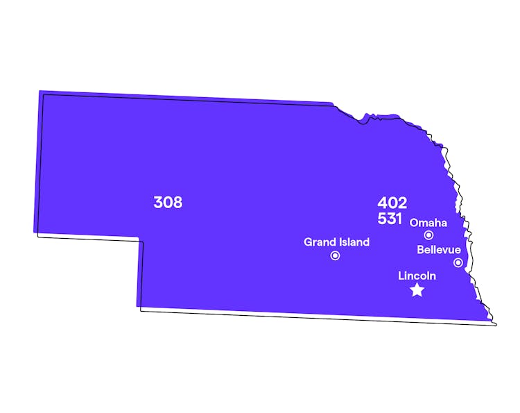Nebraska Area Codes