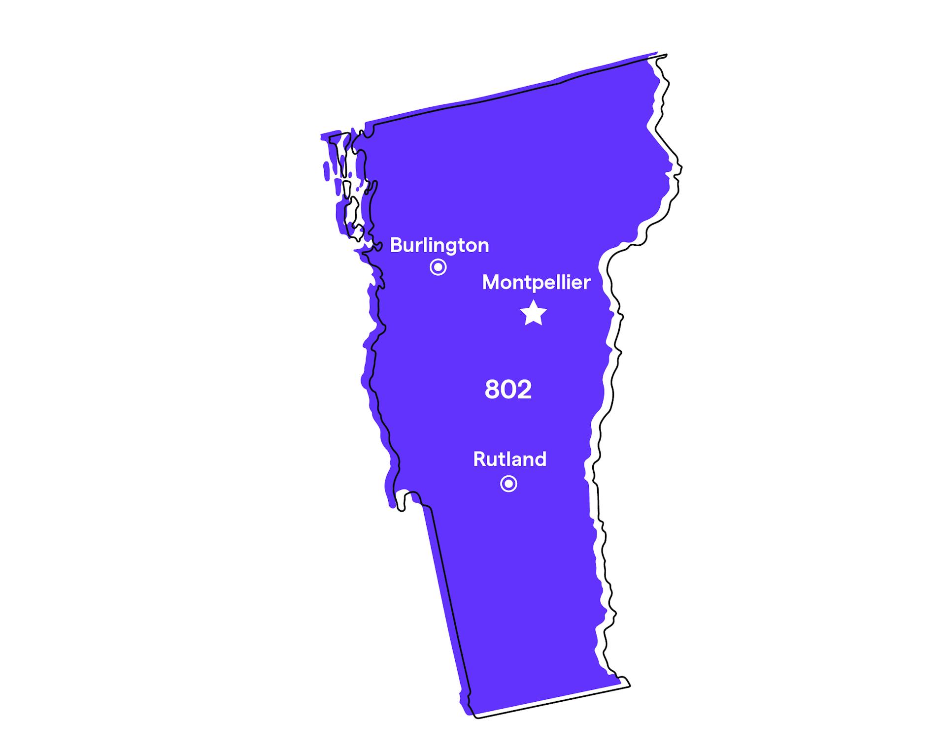 Vermont Area Codes