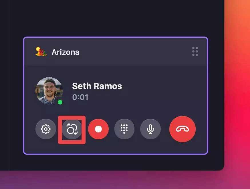 Screenshot of Seth Ramos and Arizona's call