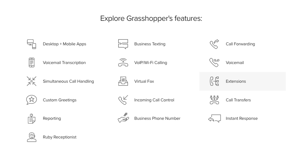 Nextiva vs Grasshopper: Grasshopper's features