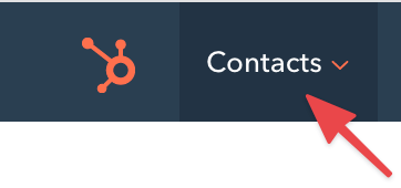 selecting contacts in HubSpot