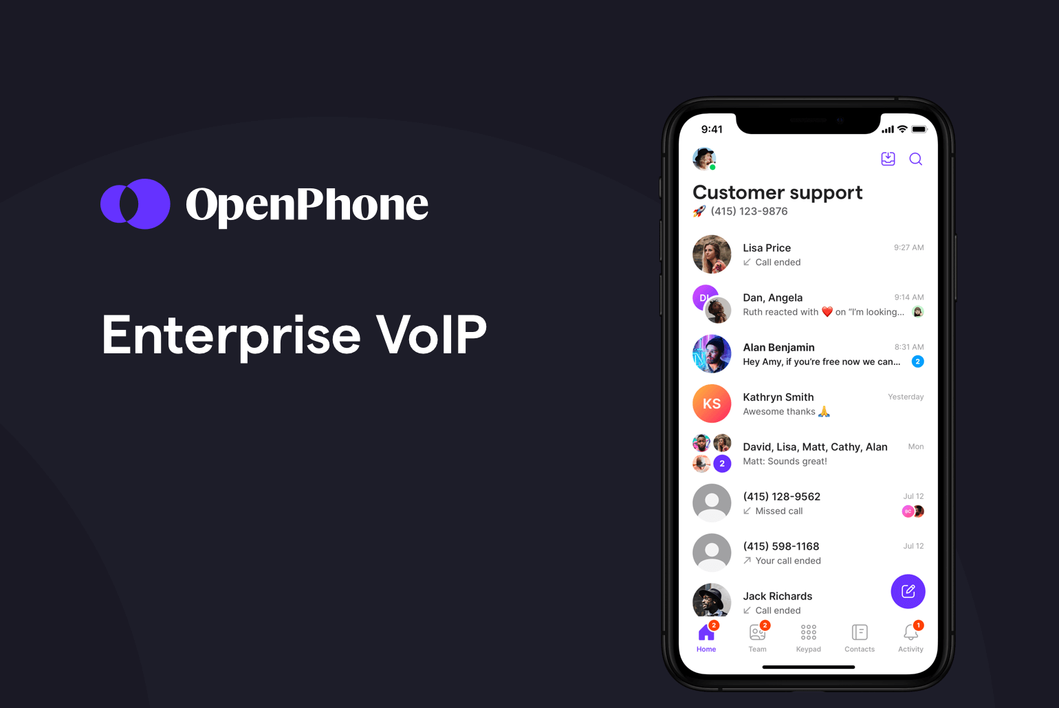 enterprise VoIP by OpenPhone