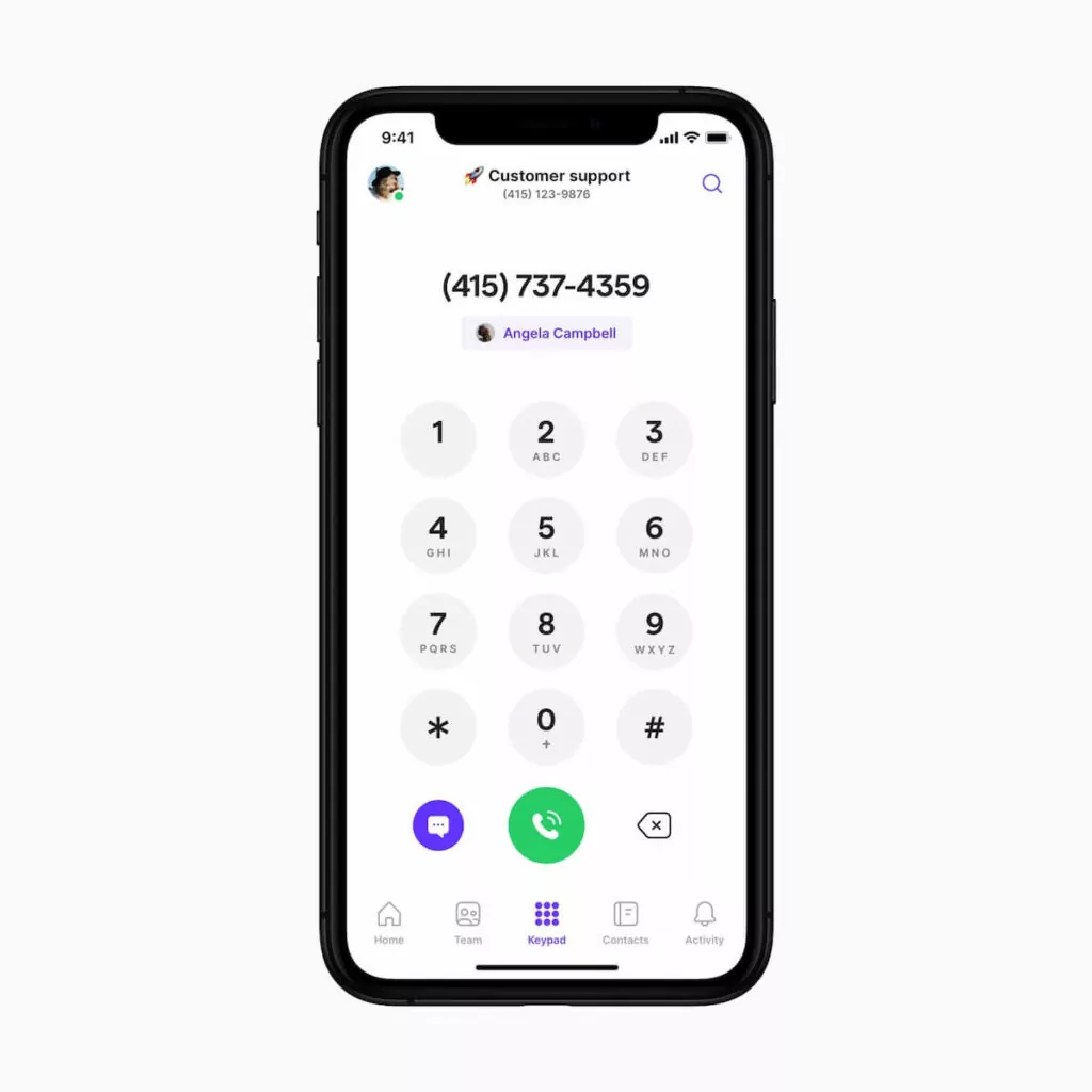 How to call Mexico from USA: screenshot of a dialpad of a mobile phone
