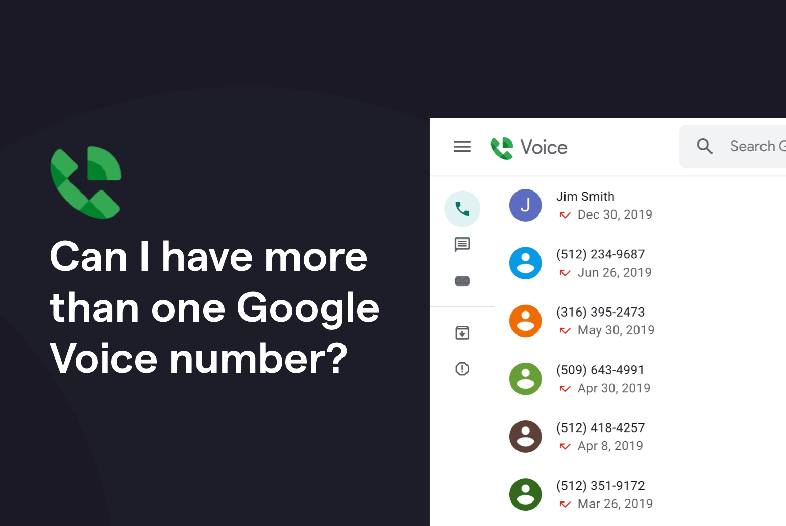 How many times can you get a Google Voice number?