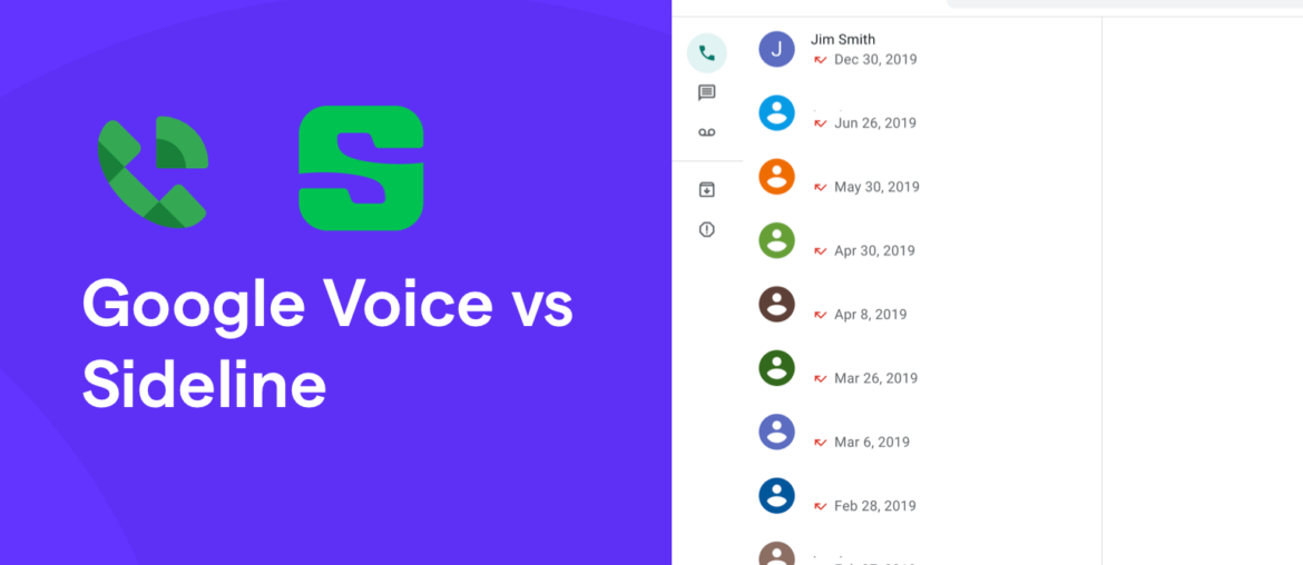 Google Voice vs Sideline