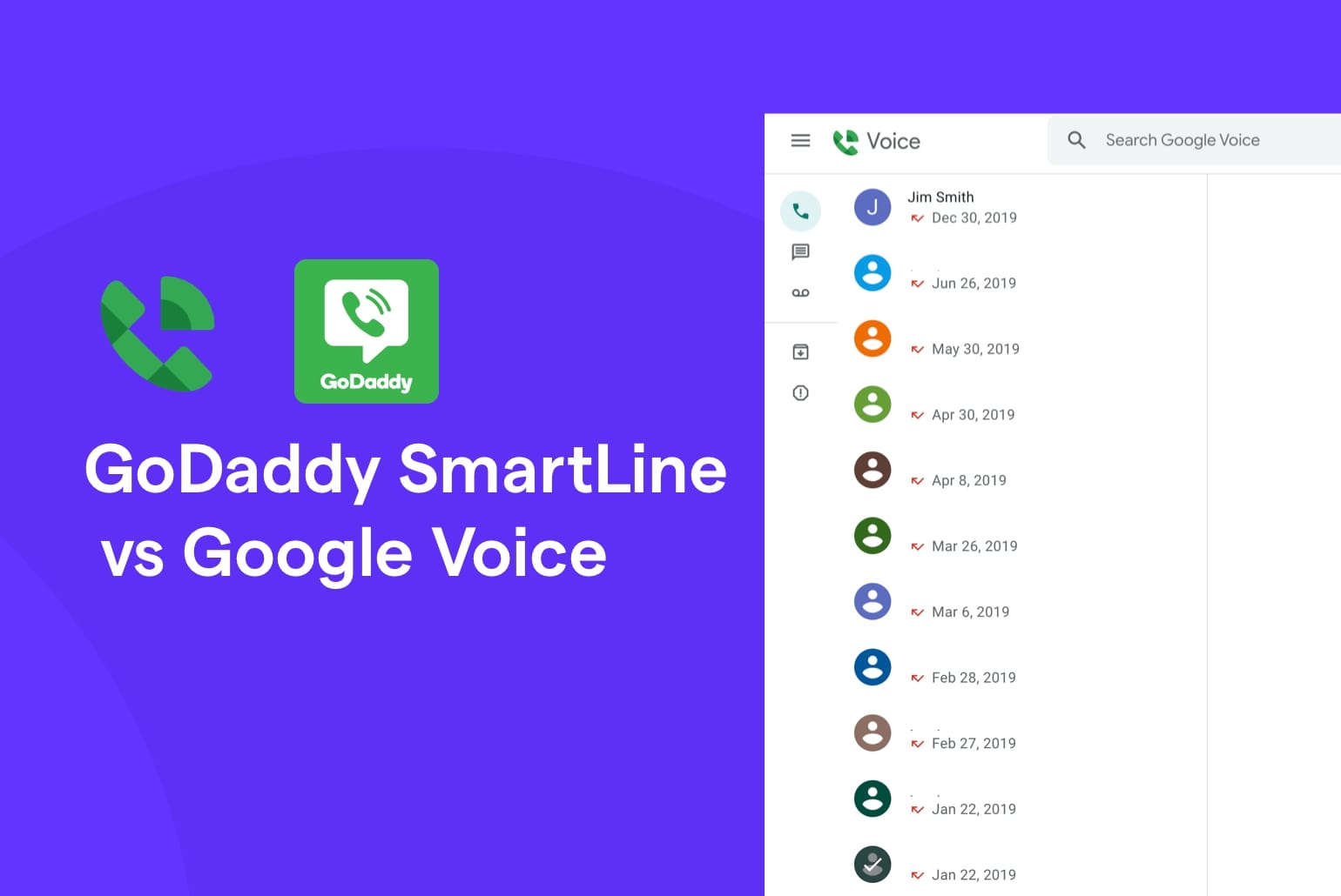 GoDaddy SmartLine vs Google Voice: A complete comparison