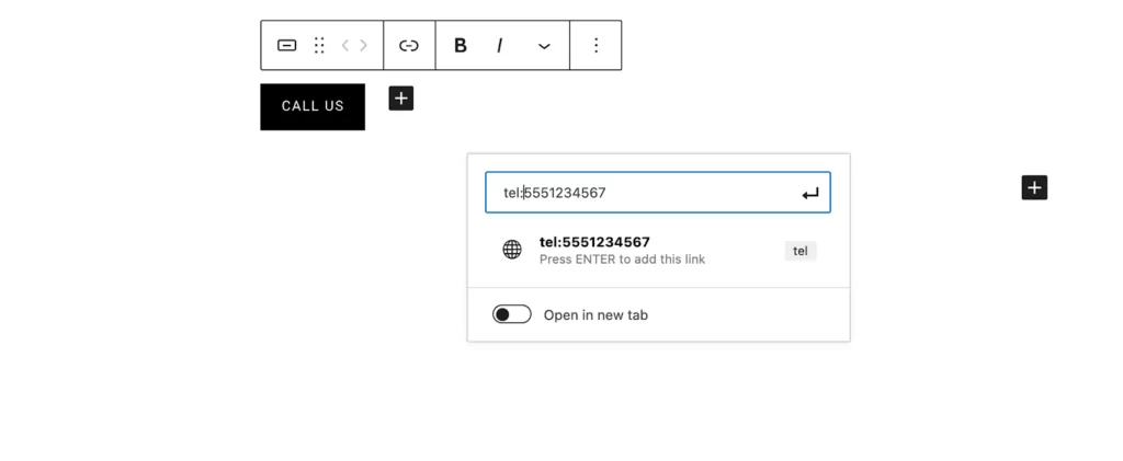 Embedding a click-to-call HTML button in WordPress