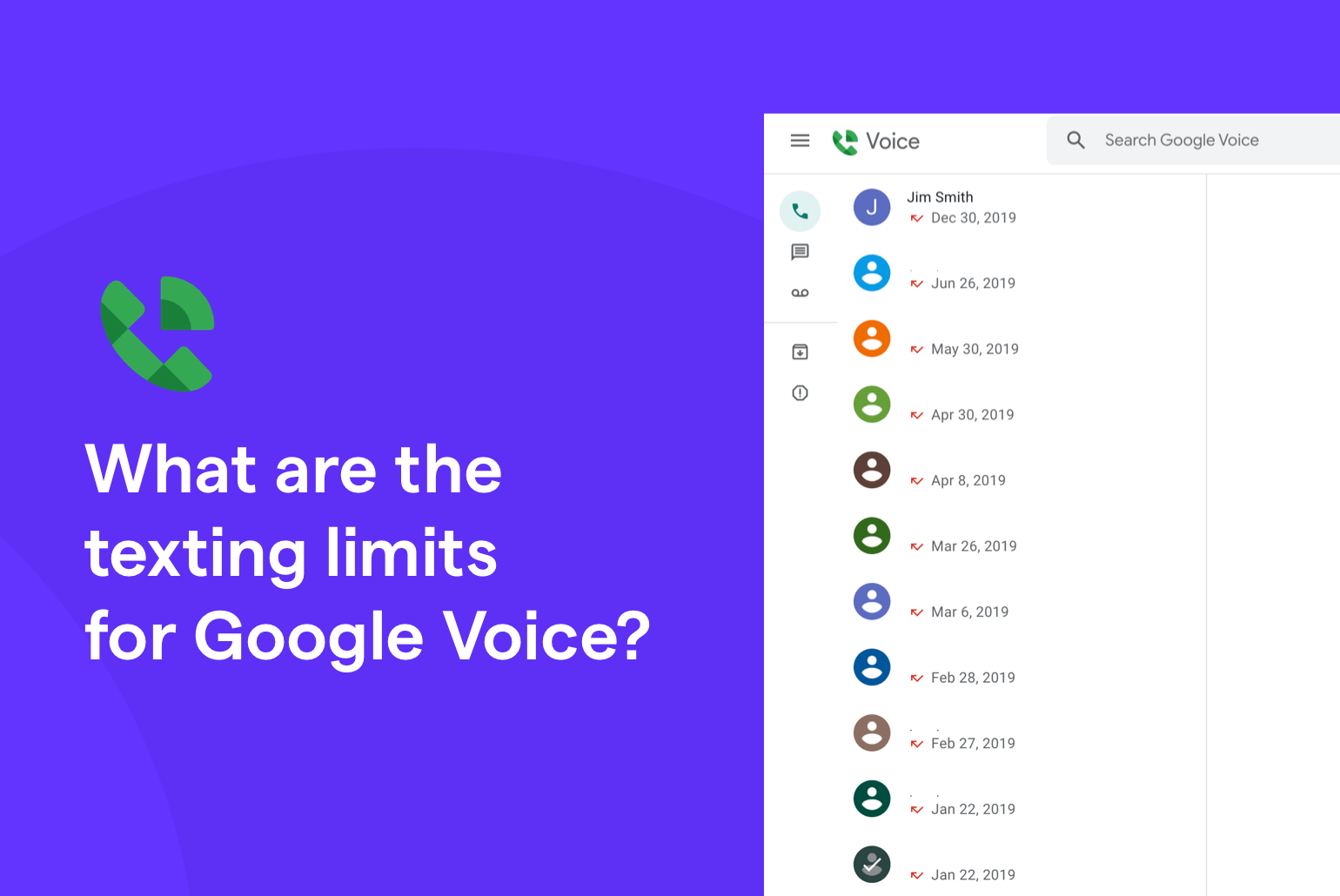 Google Voice texting limits