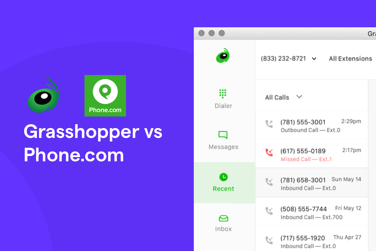 Grasshopper vs Phone.com