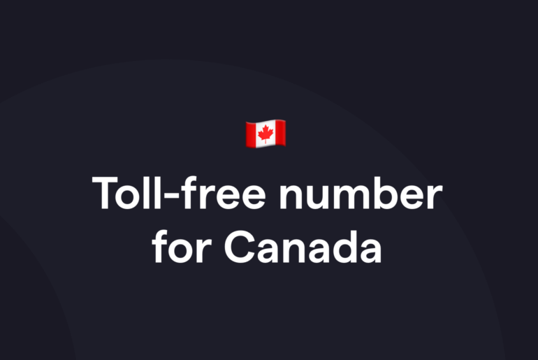 Toll-free number Canada