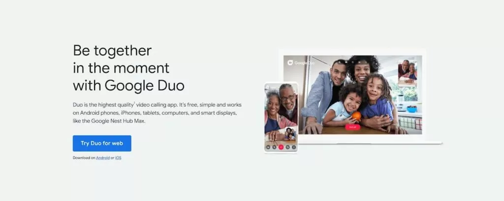 أفضل تطبيقات اتصال WiFi: Google Duo