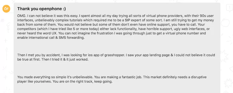 Google Play Store review