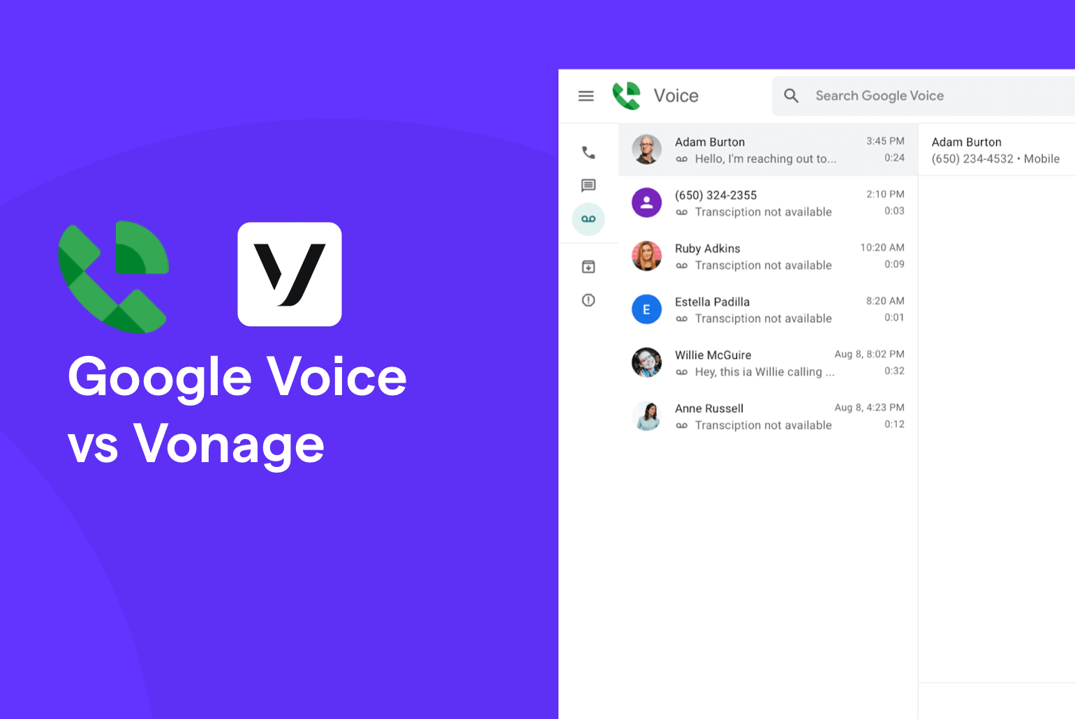Google Voice vs Vonage