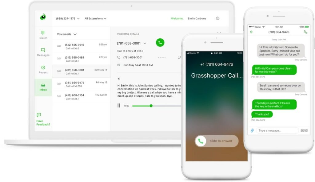 Comparing the best VoIP apps: Grasshopper