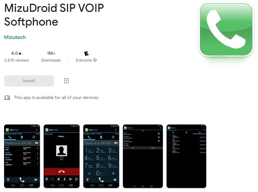 Best VoIP app for Android: MizuDroid