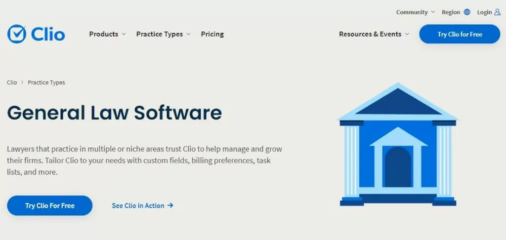 App for lawyers: Clio