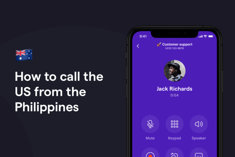 How to call US from the Philippines