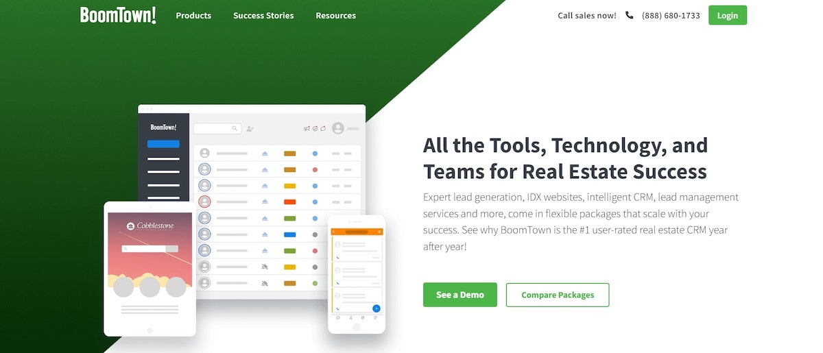Real estate agent software: BoomTown