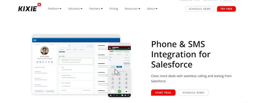 VoIP Salesforce integration: Kixie