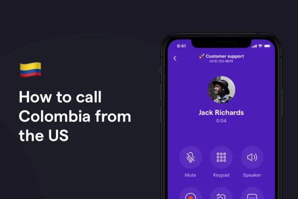 How to call Colombia from the US