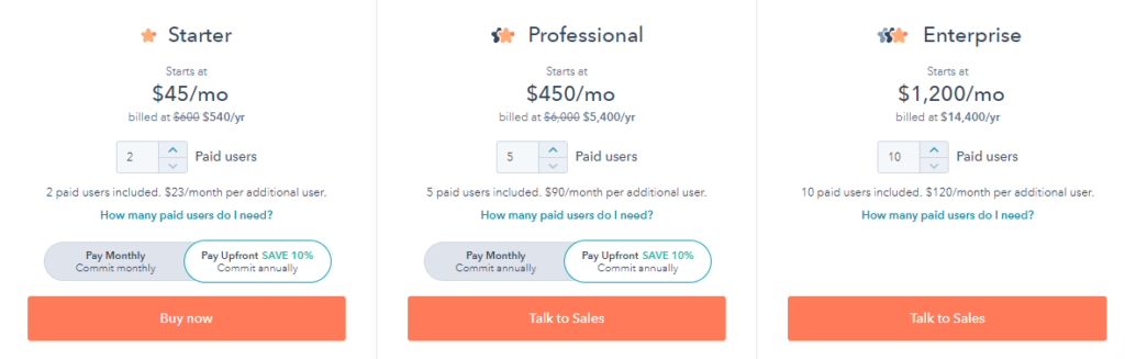 Best appointment scheduling apps: HubSpot Meetings pricing