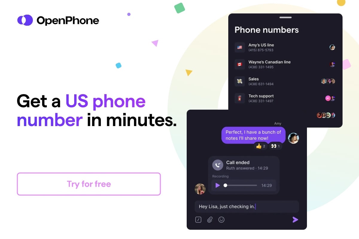 Get a US Phone Number in minutes with OpenPhone
