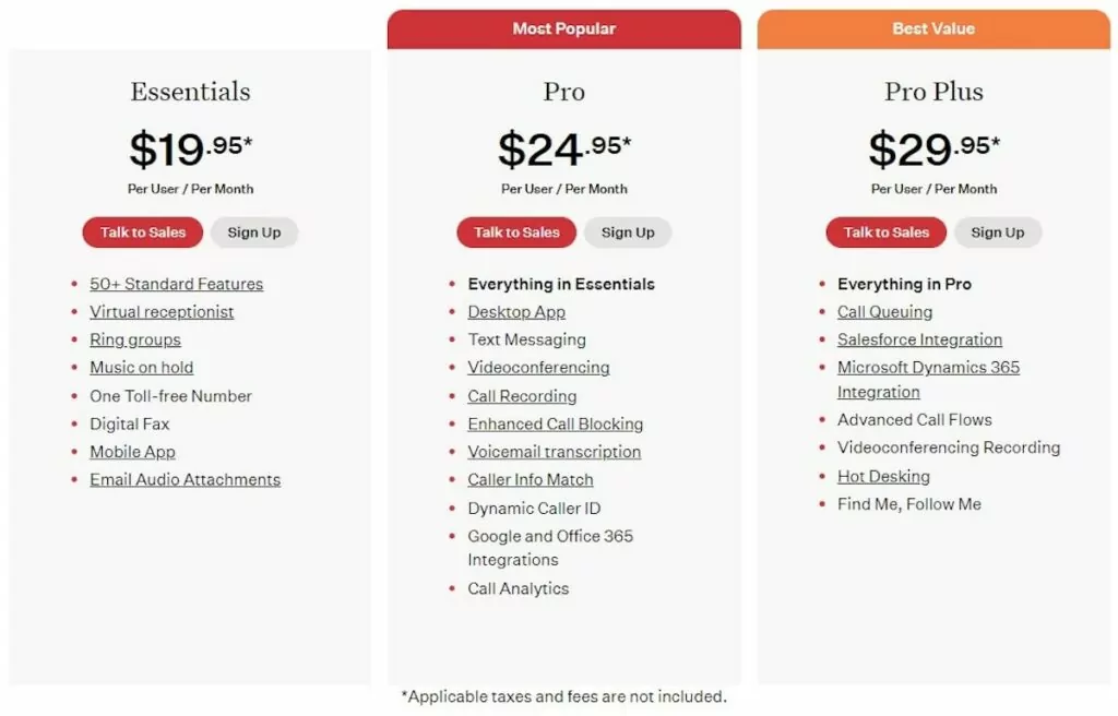 Ooma Pricing