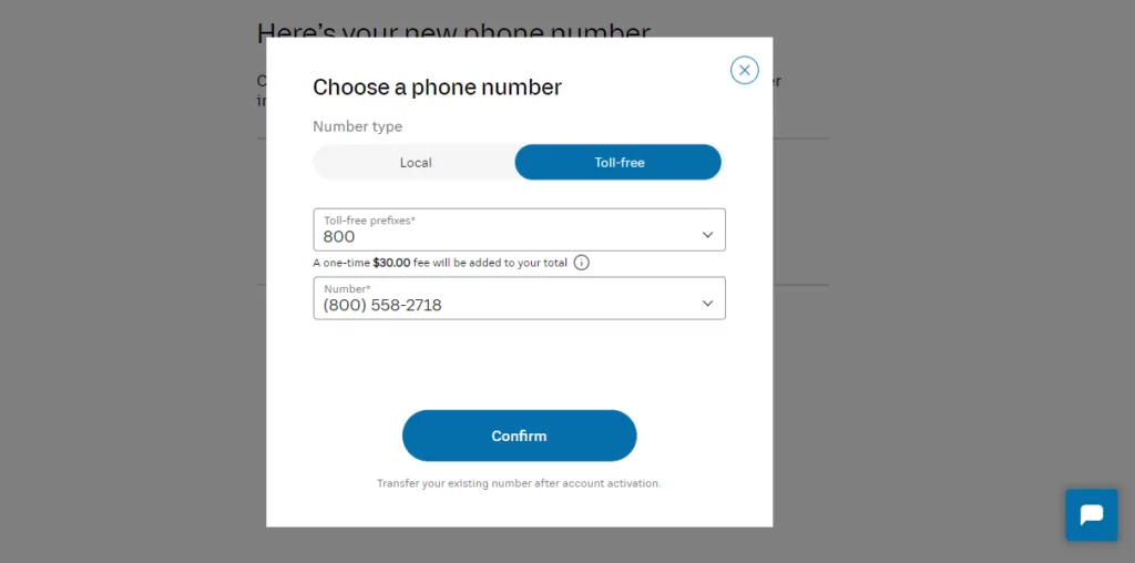 How RingCentral works: Toll-free number charge that comes up when you sign up for an 800 number