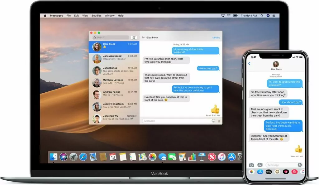 Text from your Mac computer using the Messages app