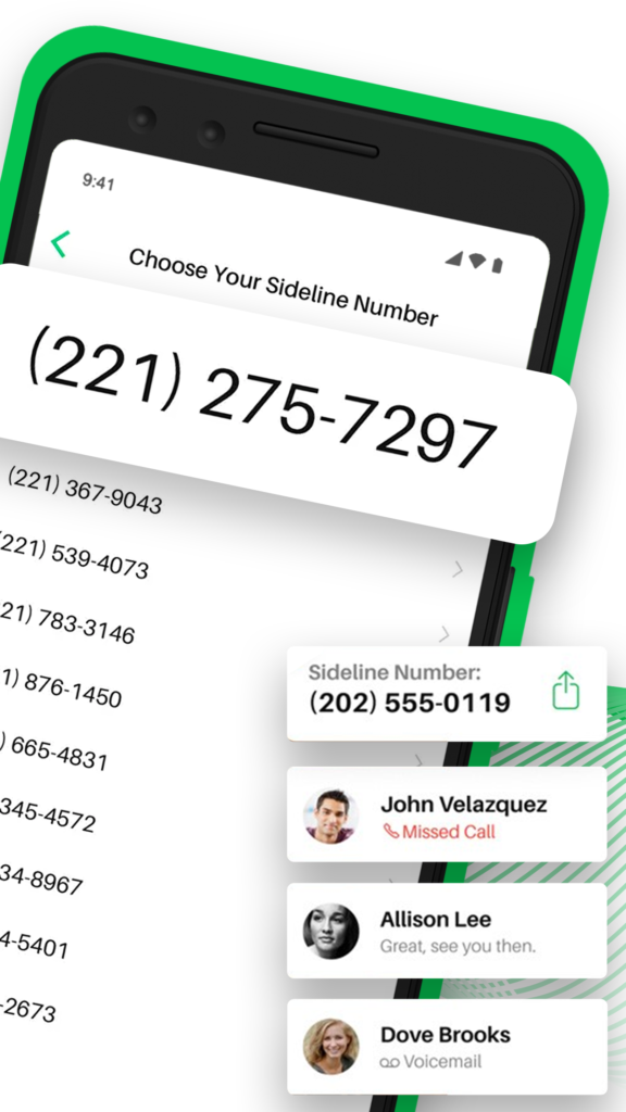 second phone number app android: Sideline