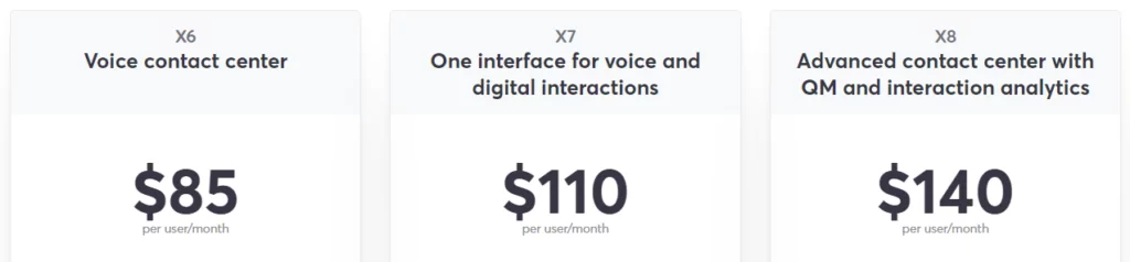 8x8 pricing for contact center plans