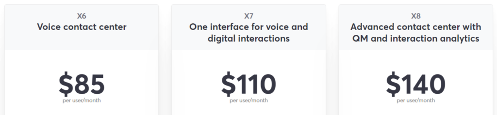 8x8 pricing for contact center plans