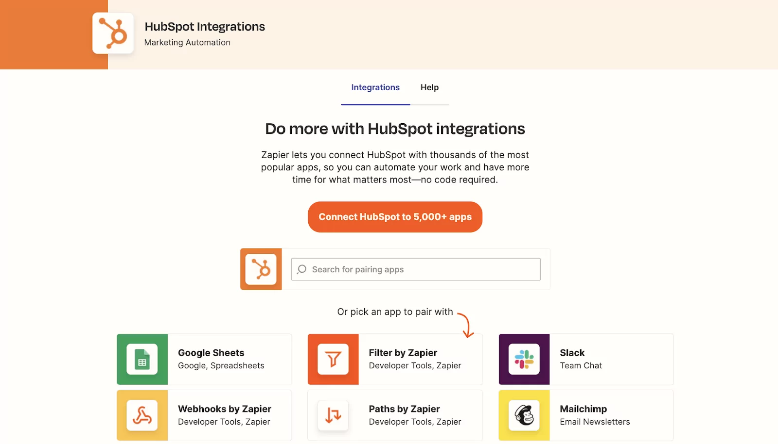 Best HubSpot integrations: Zapier