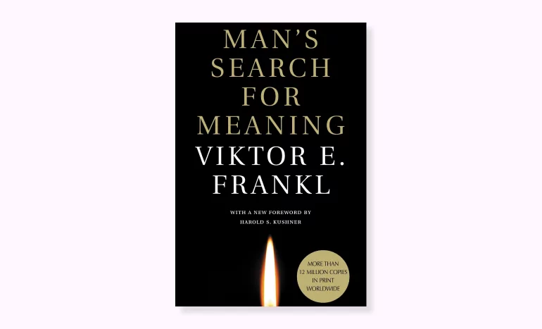 Man's Search for Meaning by Viktor E. Frankl book cover