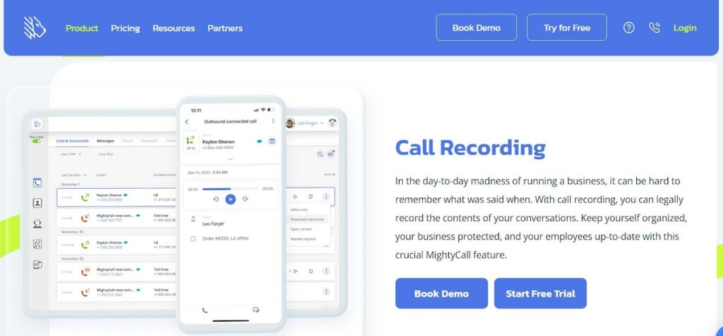 VoIP call recording: MightyCall