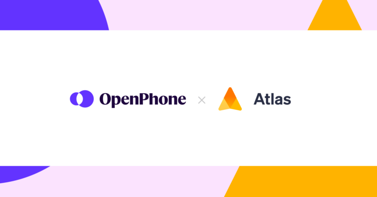 OpenPhone and Atlas logo placed side-by-side