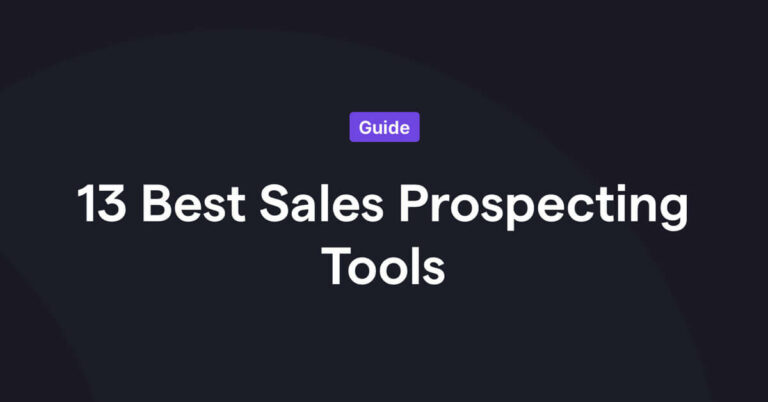 Sales prospecting tools