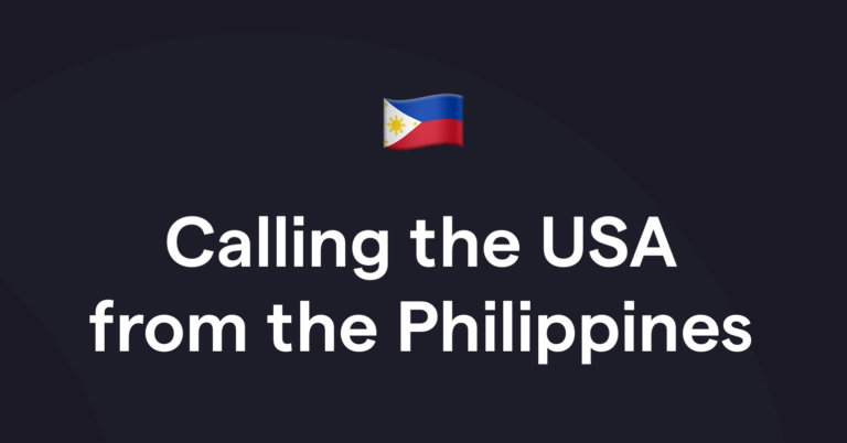 How to call the USA from the Philippines