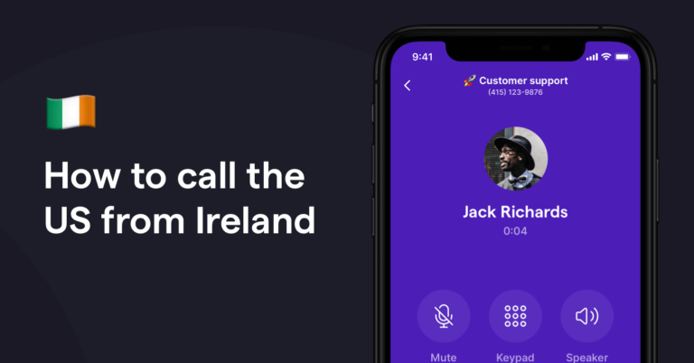 Calling USA from Ireland