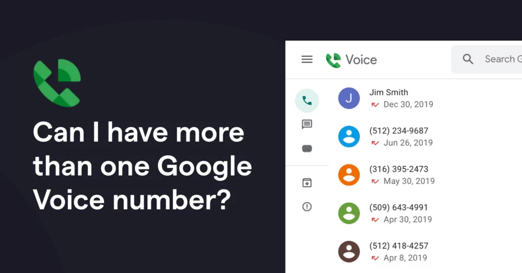 Can I have more than one Google Voice number