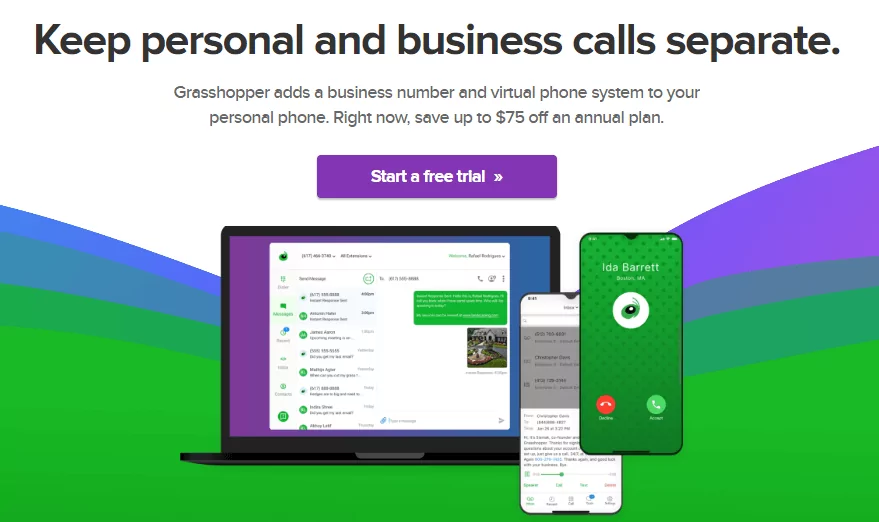 Best call management systems: Grasshopper