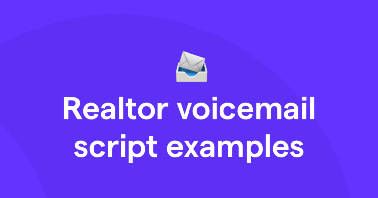 Realtor voicemail script examples