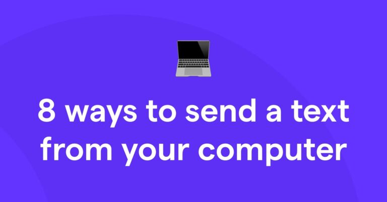 8 ways to send a text from your computer