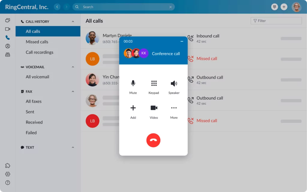 Virtual phone systems for small business: RingCentral