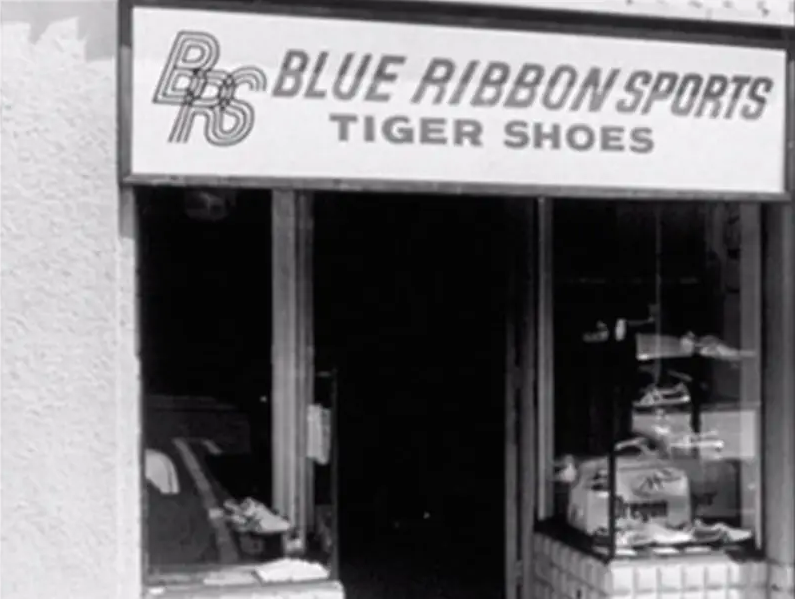 Customer engagement strategies: Blue Ribbon Sports storefront before they became Nike